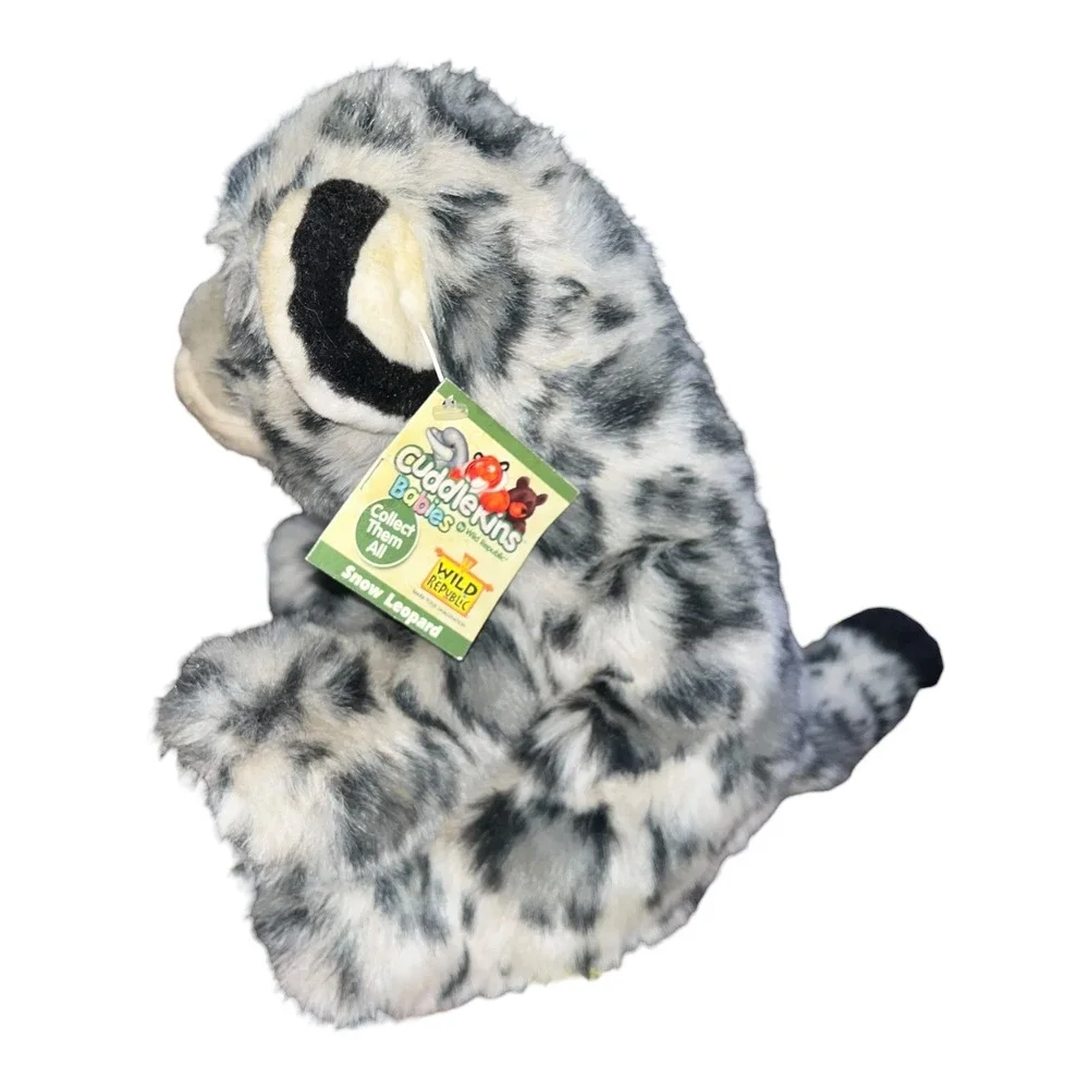 Wild Republic Cuddlekins Babies Snow Leopard Plush Stuffed Animal 11 Inch NWT - Picture 2 of 6